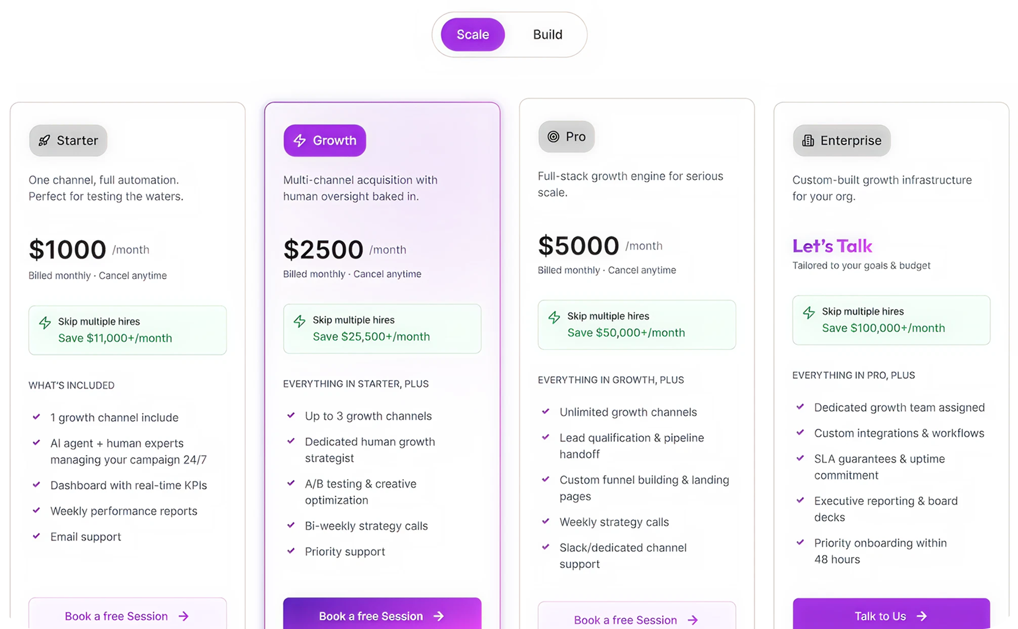 Billing and subscription plans preview